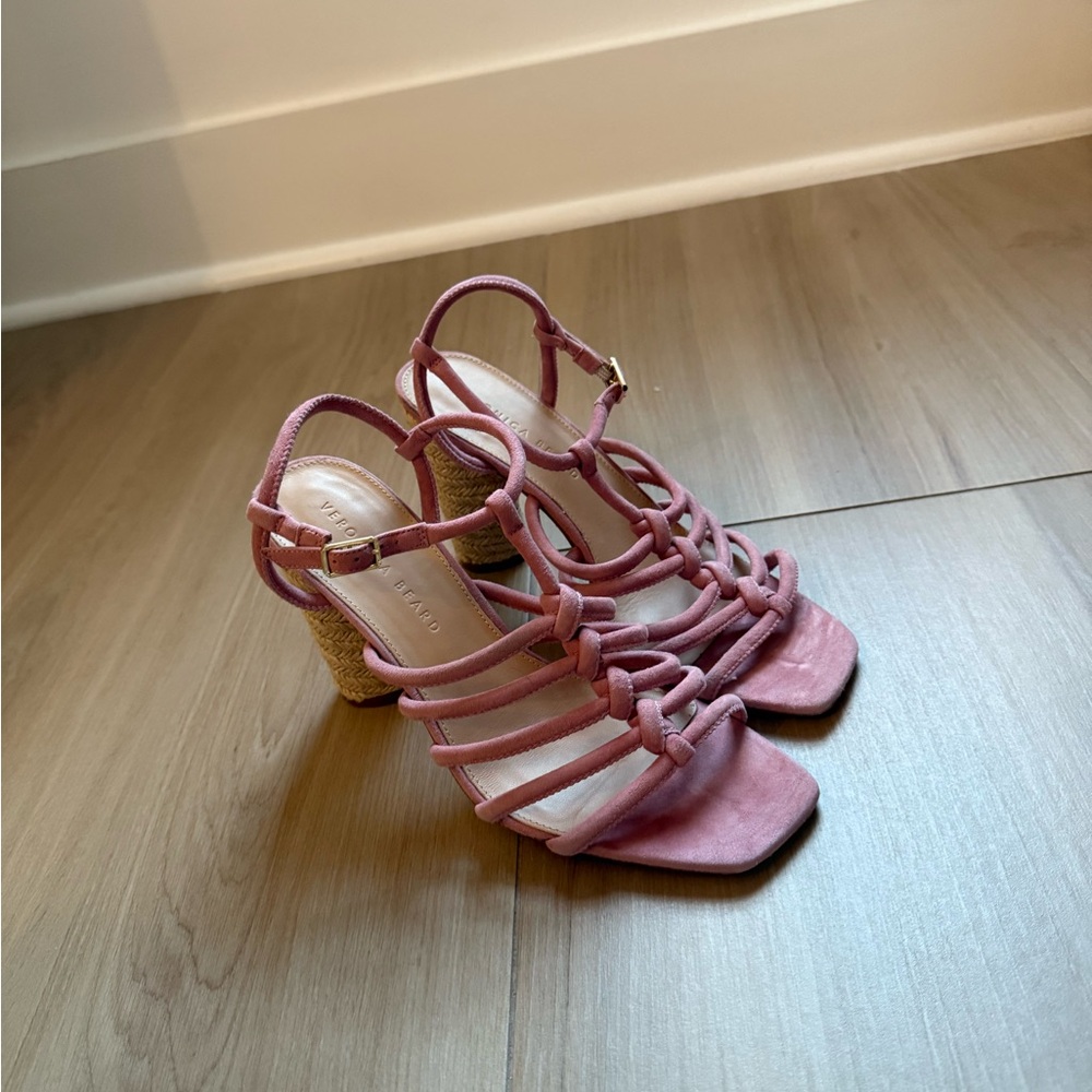 Pink Suede Heels